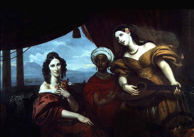 Сочинение по картине: Кипренский - "Портрет графини Марии Александровны Потоцкой, графини Софьи Александровны Шуваловой с мандолиной и эфиопянки"